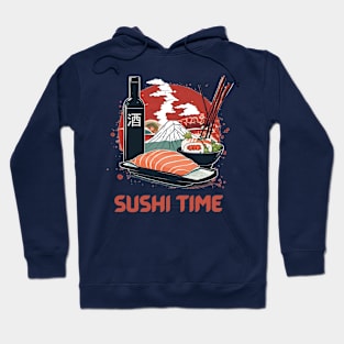 Sushi Time! - Men's and Women's Japanese Sushi and Sake Hoodie